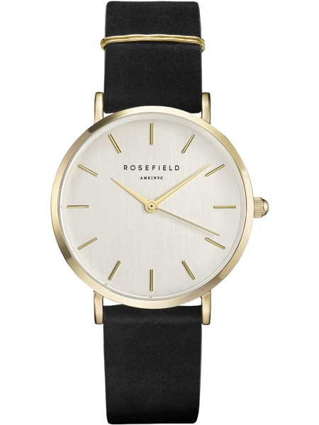 Rosefield The West Village DWBJG-D12 ladies' watch, real leather strap