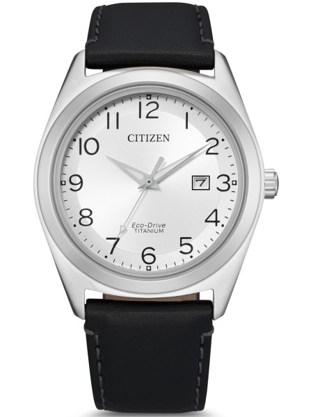 Citizen AW1640-16A men's watch, real leather strap