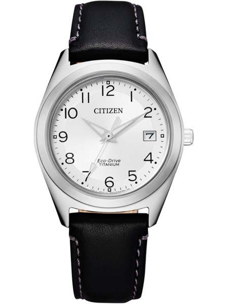 Citizen FE6150-18A ladies' watch, real leather strap