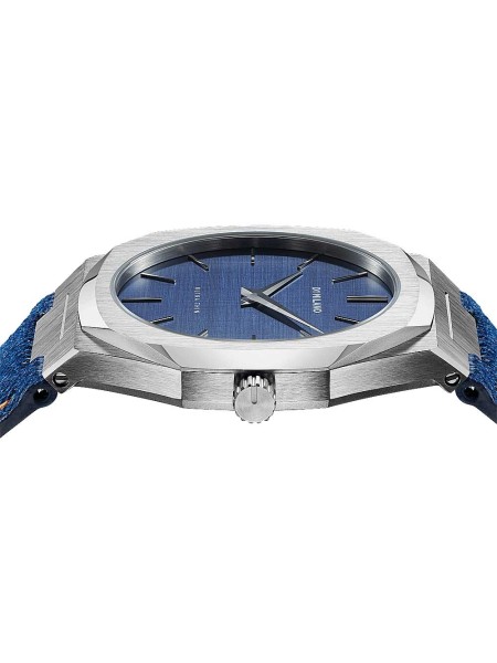 D1 Milano Evergreen Denim UTDJ01 men's watch, cuir véritable / textile strap