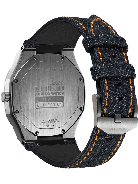 D1 Milano UTDJ02 montre pour homme, cuir véritable / textile sangle