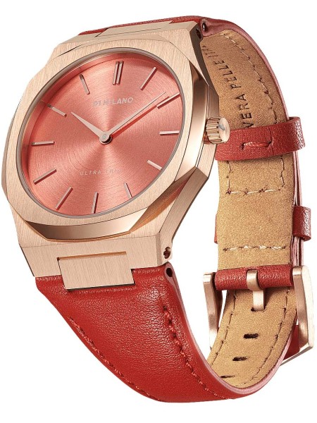 D1 Milano Ultra Thin UTLL11 ladies' watch, real leather strap