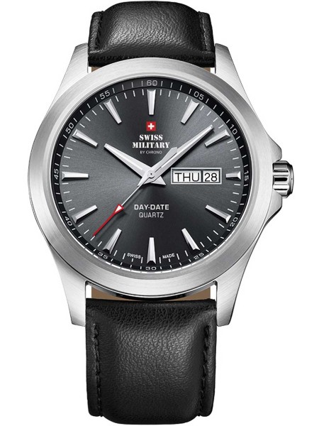 Ceas bărbați Swiss Military by Chrono - Day-Date SMP36040.08, curea real leather