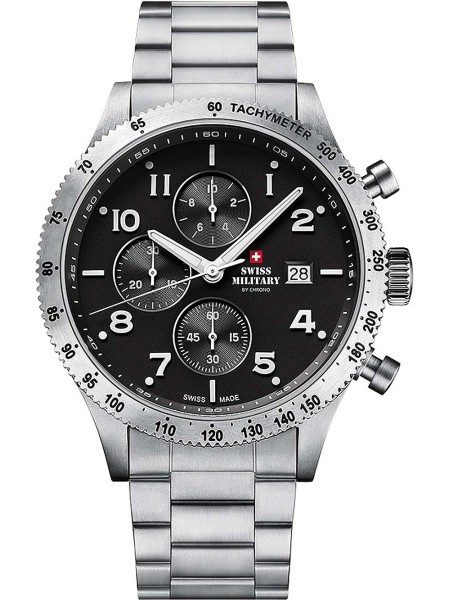 Swiss Military by Chrono Chronograph SM34084.01 herreur, rustfrit stål rem