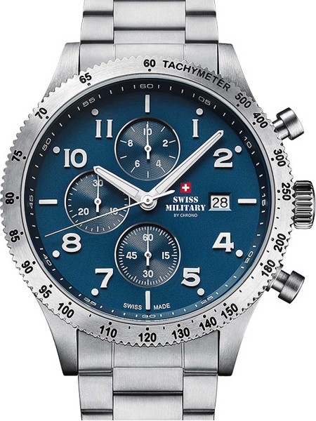 Swiss Military by Chrono Chronograph SM34084.02 herreur, rustfrit stål rem
