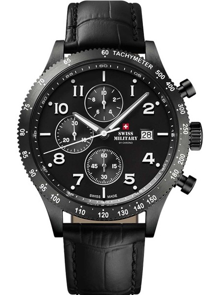 Swiss Military by Chrono Chronograph SM34084.07 men's watch, real leather strap