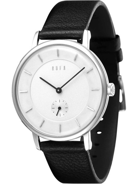 DuFa DF-9031-01 ladies' watch, real leather strap