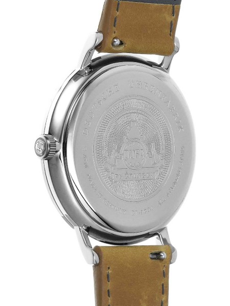 DuFa DF-9001-0K ladies' watch, real leather strap