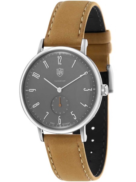 DuFa DF-9001-0K ladies' watch, real leather strap