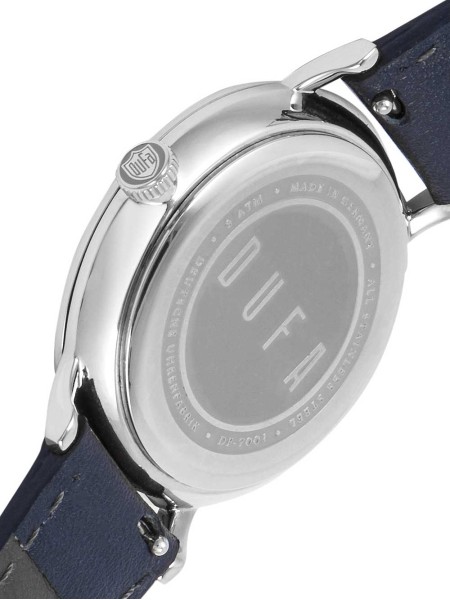 DuFa Uhr Kleine Sekunde DF-7001-10 moterų laikrodis, real leather dirželis