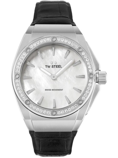 TW-Steel CEO Tech CE4027 ladies' watch, real leather strap
