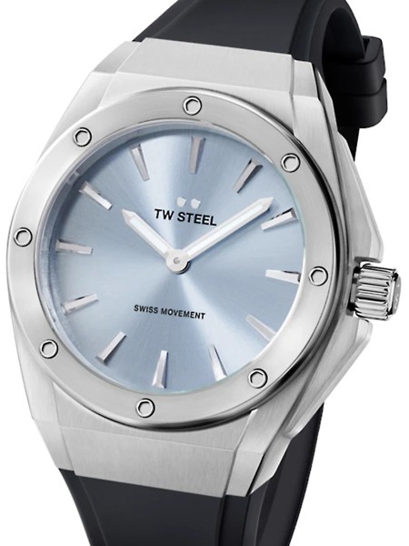 TW-Steel CEO Tech CE4031 Reloj para mujer, correa de silicona