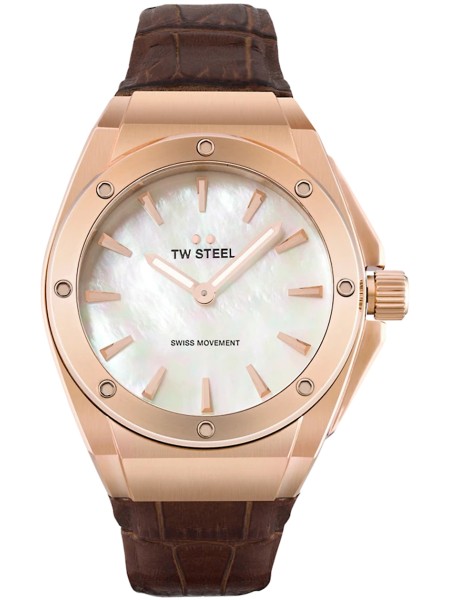 TW-Steel CEO Tech CE4034 ladies' watch, real leather strap