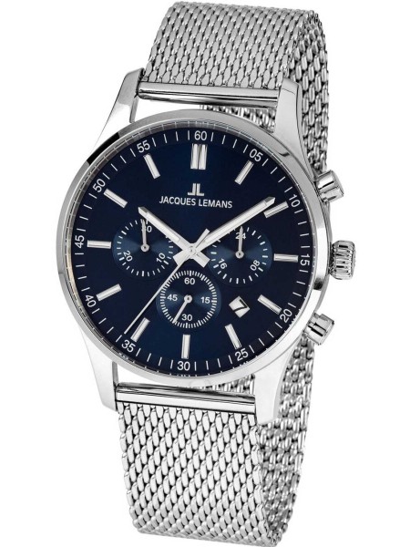 Jacques Lemans London Chrono 1-2025H men's watch, stainless steel strap
