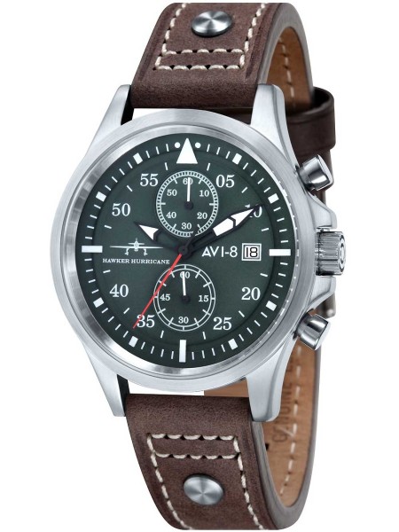 AVI-8 Hawker Hurricane  - Geschenkset AV-4013-SETA-01 men's watch, cuir véritable strap