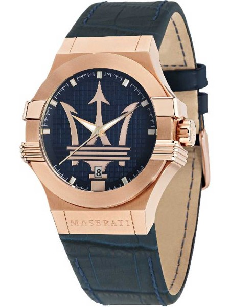 Maserati Potenza R8851108027 herenhorloge, echt leer bandje