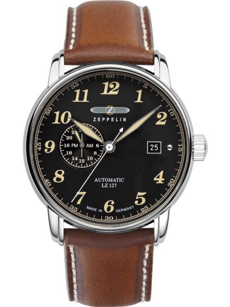 Zeppelin LZ127 Graf Zeppelin Autom. 8668-2 men's watch, real leather strap