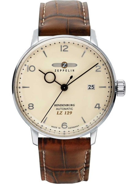 Zeppelin LZ129 Hindenburg Autom. 8062-5 men's watch, cuir véritable strap