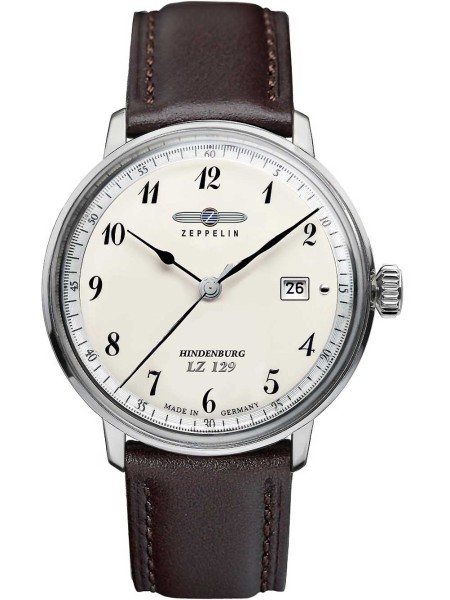 Zeppelin 7046-4 men's watch, real leather strap