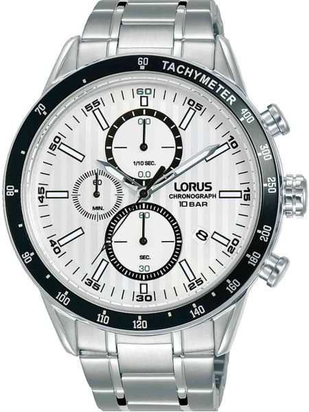 Lorus Chronograph RM331GX9 Reloj para hombre, correa de acero inoxidable