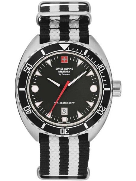 Swiss Alpine Military Turtle SAM7066.1637 men's watch, textile strap