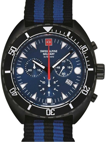 Swiss Alpine Military Turtle Chrono SAM7066.9675 men's watch, textile strap