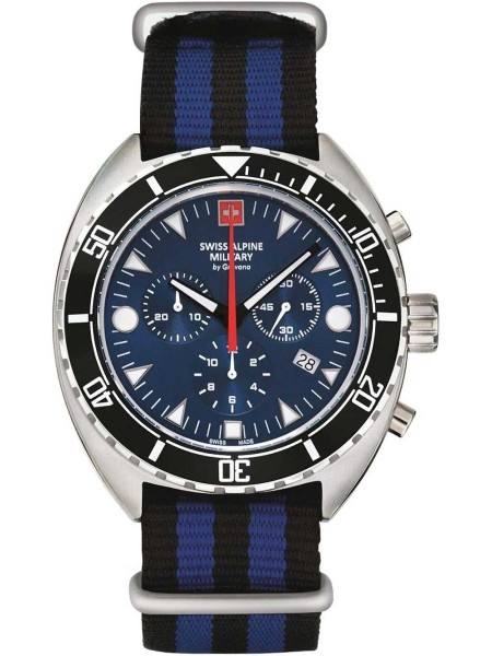Swiss Alpine Military Turtle Chrono SAM7066.9635 men's watch, textile strap