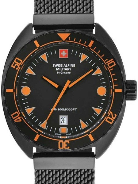 Swiss Alpine Military Turtle SAM7066.1179 montre pour homme, acier inoxydable sangle