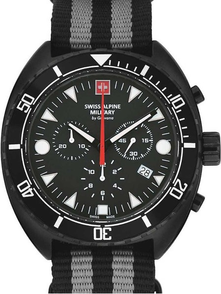Swiss Alpine Military Turtle Chrono SAM7066.9677 men's watch, textile strap