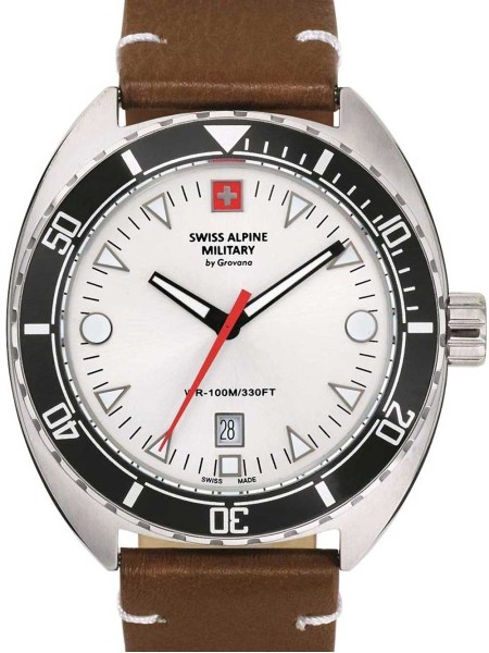 Swiss Alpine Military SAM7066.1532 men's watch, real leather strap