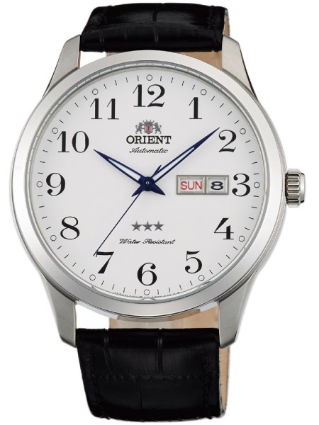 Orient 3 Star Automatic FAB0B004W9 men's watch, real leather strap