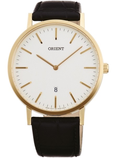 Orient FGW05003W0 men's watch, real leather strap