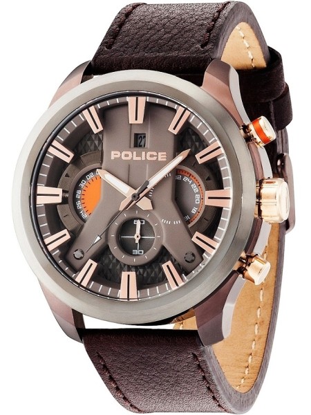Police PL.14639JSBZU/61 men's watch, real leather strap