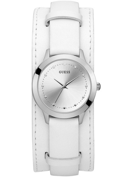 Guess W1151L1 ladies' watch, real leather strap
