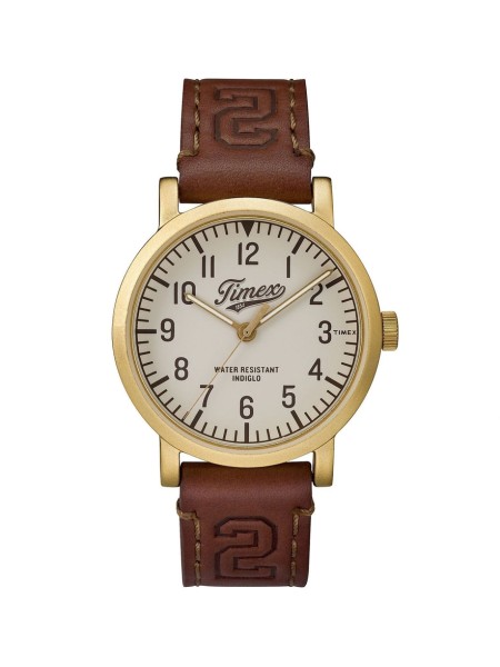 Timex TW2P96700 montre pour homme, cuir véritable sangle