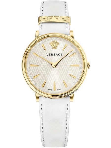 Versace VE81003/19 damklocka, äkta läder armband