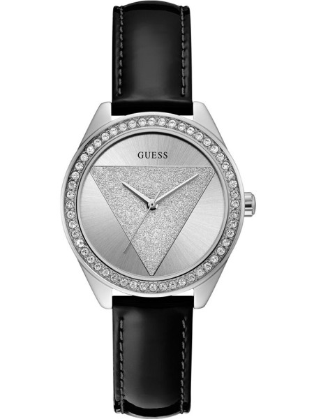 Guess W0884L3 ladies' watch, real leather strap