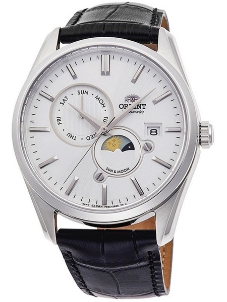Orient RA-AK0305S10B men's watch, real leather strap