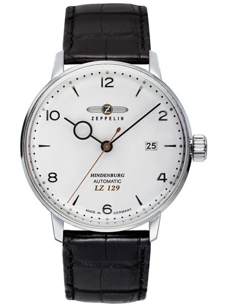 Zeppelin Hindenburg 8062-1 men's watch, cuir véritable strap