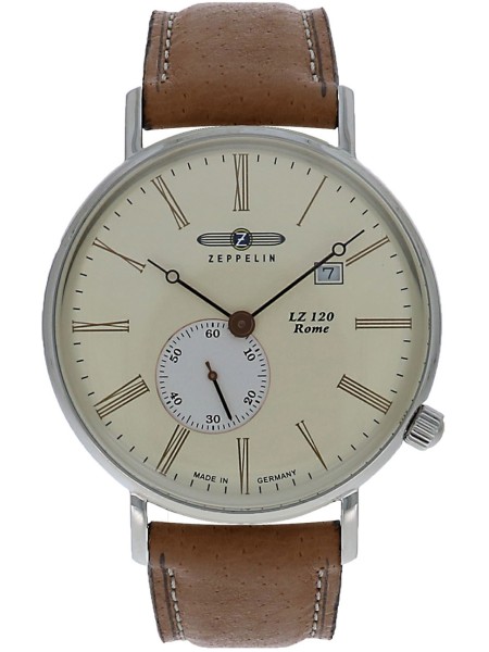 Zeppelin Rome 7134-5 men's watch, cuir véritable strap