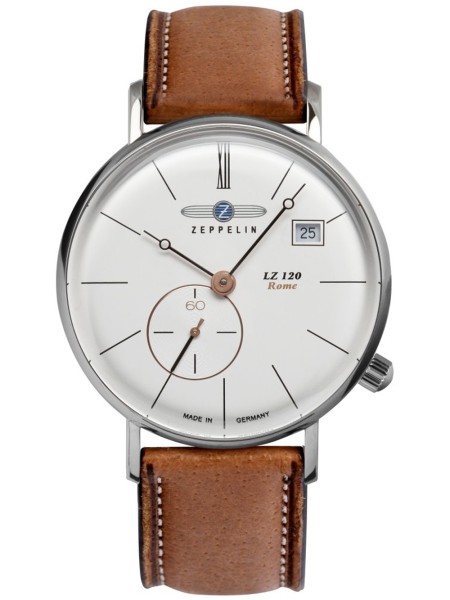 Zeppelin Rome 7139-4 men's watch, cuir véritable strap