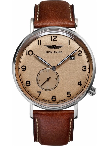 Iron Annie 5934-3 men's watch, real leather strap