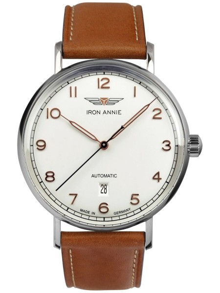 Iron Annie 5956-1 men's watch, real leather strap