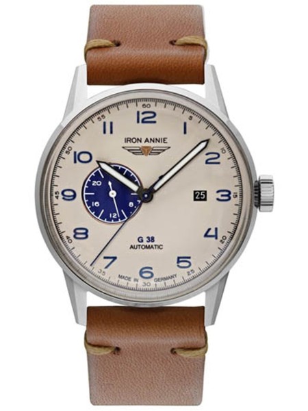 Iron Annie 5368-5 men's watch, real leather strap