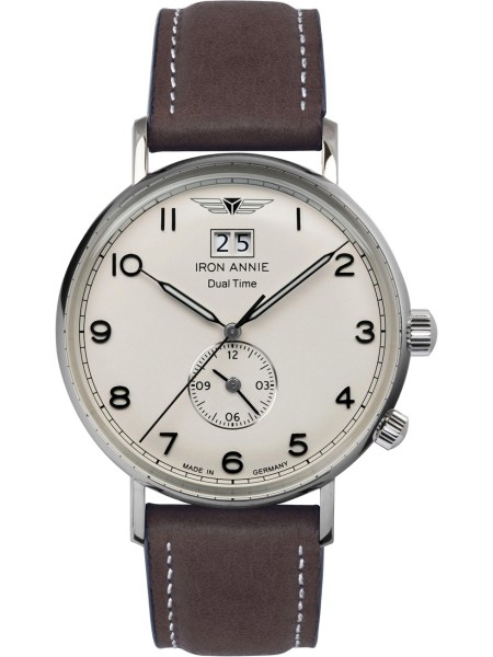 Iron Annie 5940-5 men's watch, real leather strap