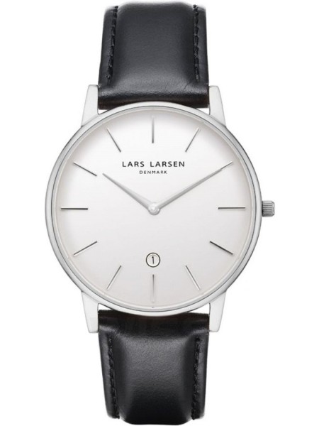 Lars Larsen 147SWBLLX montre pour homme, cuir véritable sangle