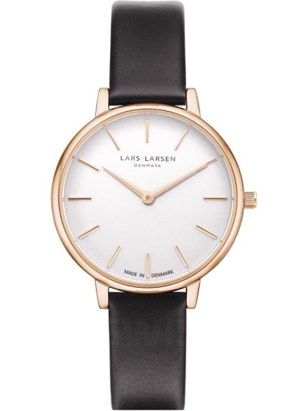 Lars Larsen 146RWBLLX ladies' watch, real leather strap