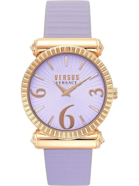 versace leather strap ladies watch