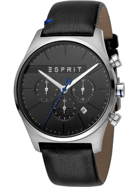 Esprit ES1G053L0025 herenhorloge, echt leer bandje