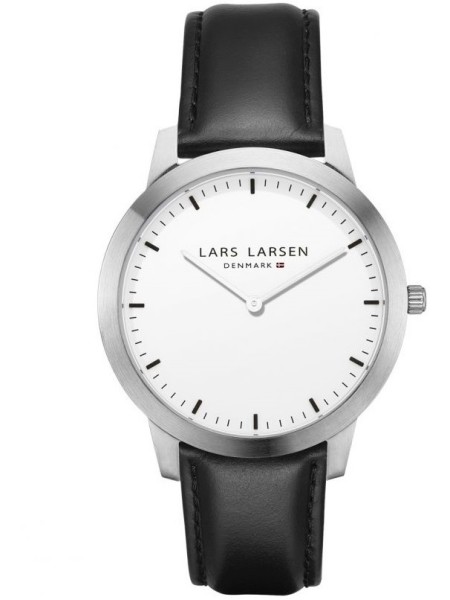 Lars Larsen 135SWBLL Reloj para hombre, correa de cuero real